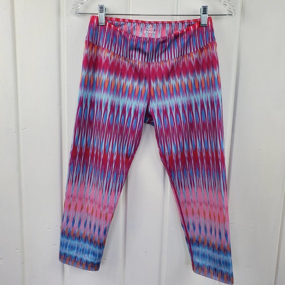 Prana Roxanne Festival Yoga Cropped Capri Leggings Womens Size Medium - Picture 2 of 7